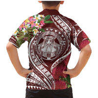 Aloha Hawaii Big Island Family Matching Mermaid Dress and Hawaiian Shirt Ohia Lehua Wahine LT7 - Polynesian Pride