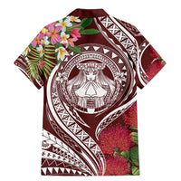Aloha Hawaii Big Island Family Matching Mermaid Dress and Hawaiian Shirt Ohia Lehua Wahine LT7 - Polynesian Pride