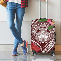 Aloha Hawaii Big Island Luggage Cover Ohia Lehua Wahine