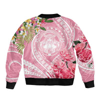 Aloha Hawaii Maui Sleeve Zip Bomber Jacket Goddess Lokelani Rose LT7 - Polynesian Pride