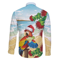 Have A Very Beach Christmas Family Matching Off Shoulder Maxi Dress and Hawaiian Shirt Parrot By Lehua Flower LT7 - Polynesian Pride
