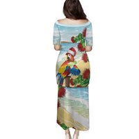 Have A Very Beach Christmas Family Matching Puletasi and Hawaiian Shirt Parrot By Lehua Flower LT7 - Polynesian Pride