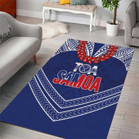 Toa Samoa Rugby Area Rug Ulafala Mix Nifo'oti - Polynesian Pride
