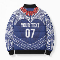 Toa Samoa Rugby Custom Bomber Puffer Jacket Ulafala Mix Nifo'oti - Polynesian Pride