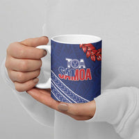 Toa Samoa Rugby Custom Ceramic Mug Ulafala Mix Nifo'oti - Polynesian Pride