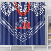 Toa Samoa Rugby Shower Curtain Ulafala Mix Nifo'oti - Polynesian Pride