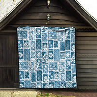 Hawaii Christmas Retro Patchwork Quilt Aquamarine LT7 - Polynesian Pride