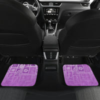 Hawaii Christmas Retro Patchwork Car Mats Violet LT7 - Polynesian Pride