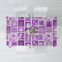 Hawaii Christmas Retro Patchwork Tablecloth Violet LT7 Violet - Polynesian Pride