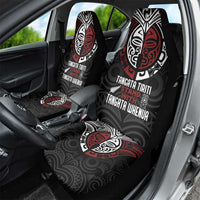 Maori Hongi Toitu Te Tiriti Car Seat Cover Tangata Tiriti Stand With Tangata Whenua LT7 - Polynesian Pride
