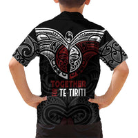 Maori Hongi Toitu Te Tiriti Kid Hawaiian Shirt Tangata Tiriti Stand With Tangata Whenua LT7 - Polynesian Pride