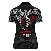 Maori Hongi Toitu Te Tiriti Women Polo Shirt Tangata Tiriti Stand With Tangata Whenua LT7 - Polynesian Pride