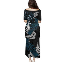 New Zealand Tui Bird Family Matching Puletasi and Hawaiian Shirt Maori Kowhaiwhai LT7 - Polynesian Pride