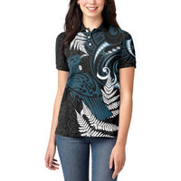 New Zealand Tui Bird Women Polo Shirt Maori Kowhaiwhai LT7 - Polynesian Pride