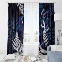 New Zealand Maori Matariki Window Curtain Tui Bird Galaxy LT7 - Polynesian Pride