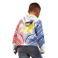 Philippines Tribal Sun Personalized Kid Hoodie Hunting Eagle