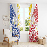 Philippines Tribal Sun Window Curtain Hunting Eagle