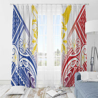 Philippines Tribal Sun Window Curtain Hunting Eagle