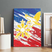 Filipino Sun and Stars Canvas Wall Art Grunge Vibes