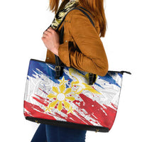 Filipino Sun and Stars Leather Tote Bag Grunge Vibes
