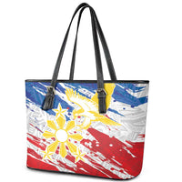 Filipino Sun and Stars Leather Tote Bag Grunge Vibes