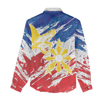 Personalized Filipino Sun and Stars Women Casual Shirt Grunge Vibes