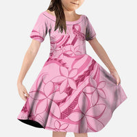 Aotearoa Maori Family Matching Puletasi and Hawaiian Shirt Pink Fern Ribbons - Polynesian Pride