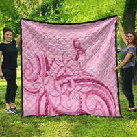 Aotearoa Maori Quilt Pink Fern Ribbons - Polynesian Pride