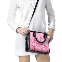 Aotearoa Maori Shoulder Handbag Pink Fern Ribbons - Polynesian Pride