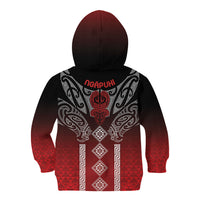 Aotearoa Maori Iwi Heritage Kid Hoodie Ngapuhi Kokowai LT7 - Polynesian Pride