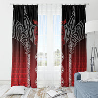 Aotearoa Maori Iwi Heritage Window Curtain Ngapuhi Kokowai LT7 - Polynesian Pride