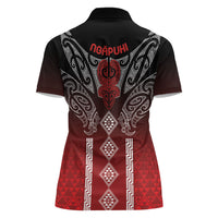 Aotearoa Maori Iwi Heritage Women Polo Shirt Ngapuhi Kokowai LT7 - Polynesian Pride