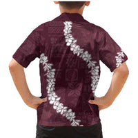 Hawaii Aloha Family Matching Mermaid Dress and Hawaiian Shirt Champange Quilt Patch Work Mix Plumeria Lei LT7 - Polynesian Pride