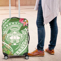 Aloha Molokai Island Luggage Cover Hawaii Pua Kukui LT7 Green - Polynesian Pride