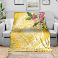 Aloha Hawaii Oahu Blanket Wahine with Ilima Lei