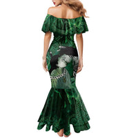 New Zealand Aroha Koe Mama Family Matching Mermaid Dress and Hawaiian Shirt Maori Hongi - Pounamu LT7 - Polynesian Pride