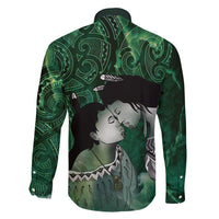 New Zealand Aroha Koe Mama Family Matching Tank Maxi Dress and Hawaiian Shirt Maori Hongi - Pounamu LT7 - Polynesian Pride