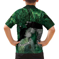 New Zealand Aroha Koe Mama Kid Hawaiian Shirt Maori Hongi - Pounamu