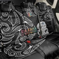 Kia Hara Te reo Maori Back Car Seat Cover Manaia Moko Pattern LT7 - Polynesian Pride