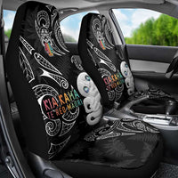 Kia Hara Te reo Maori Car Seat Cover Manaia Moko Pattern LT7 - Polynesian Pride