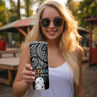 Kia Hara Te reo Maori Skinny Tumbler Manaia Moko Pattern LT7 - Polynesian Pride