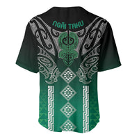Aotearoa Maori Iwi Heritage Baseball Jersey Ngai Tahu Pounamu Green LT7 - Polynesian Pride