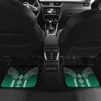 Aotearoa Maori Iwi Heritage Car Mats Ngai Tahu Pounamu Green LT7 Set 2pcs - Back Jade Green - Polynesian Pride