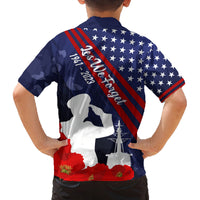 Pearl Harbor Remembrance Day Family Matching Puletasi Dress and Hawaiian Shirt Poppy Mix Style LT7 - Polynesian Pride