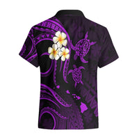 Polynesian Hawaii Hawaiian Shirt Molokai Islands with Pacific Plumeria Purple Vibe LT9 - Polynesian Pride