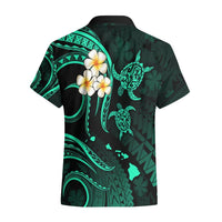 Polynesian Hawaii Hawaiian Shirt Molokai Islands with Pacific Plumeria Turquoise Vibe LT9 - Polynesian Pride