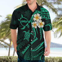 Polynesian Hawaii Hawaiian Shirt Molokai Islands with Pacific Plumeria Turquoise Vibe LT9 - Polynesian Pride