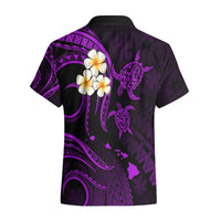 Polynesian Hawaii Hawaiian Shirt Kahoolawe Islands with Pacific Plumeria Purple Vibe LT9 - Polynesian Pride
