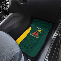 Personalised PNG Jiwaka Province Car Mats Bird of Paradise Tattoo Flag Motif LT9 - Polynesian Pride