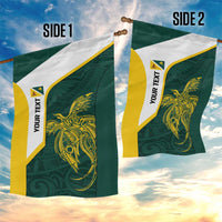 Personalised PNG Jiwaka Province Garden Flag Bird of Paradise Tattoo Flag Motif LT9 - Polynesian Pride